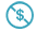 No fees icon